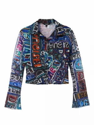 Obrázek produktu Košilová halenka Desigual modrá