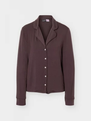 Obrázek produktu Košilová halenka Gina Tricot tmavě hnědá
