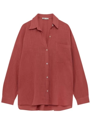 Obrázek produktu Košilová halenka PULL&BEAR červená