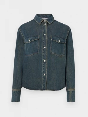 Obrázek produktu Košilová halenka Samsøe Samsøe tmavomodrý denim
