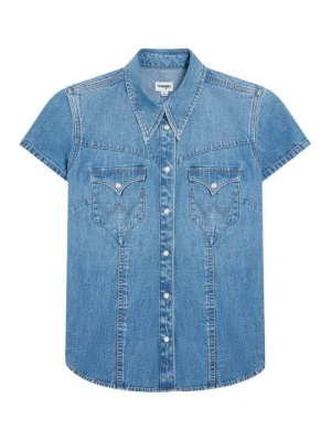 Obrázek produktu Košilová halenka Wrangler modrý denim