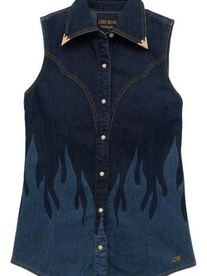 Obrázek produktu Košilová halenka Wrangler modrý denim