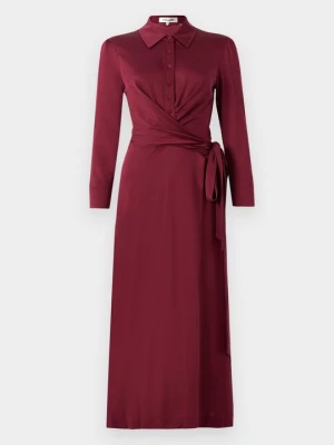 Obrázek produktu Košilové šaty Diane Von Furstenberg bordeaux