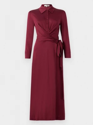 Obrázek produktu Košilové šaty Diane Von Furstenberg bordó