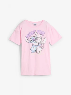 Obrázek produktu Koszulka Disney Stitch z czystej bawełny BonPrix różowy