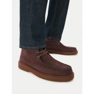 Obrázek produktu Kotníková obuv Calvin Klein Text Rubber Apron Boot Nu HM0HM02256 Hnědá