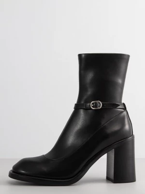 Obrázek produktu Kotníková obuv na vysokém podpatku Jeffrey Campbell tmavě modrá