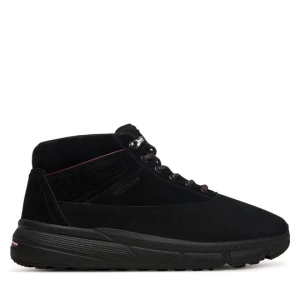Obrázek produktu Kotníková obuv Tommy Hilfiger Hilfiger W Nbk Sde Hybrid Boot FM0FM05609 Černá
