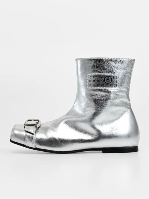 Obrázek produktu Kotníkové boty MM6 Maison Margiela stříbrná barva