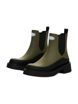 Obrázek produktu Kotníkové boty na platformě Desigual khaki
