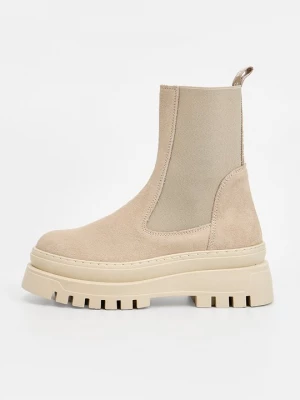 Obrázek produktu Kotníkové boty na platformě Steve Madden béžová
