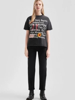 Obrázek produktu Kotníkové džíny Tizie / Slim Fit / High Rise / Tapered Leg / Palcové velikosti QS černá