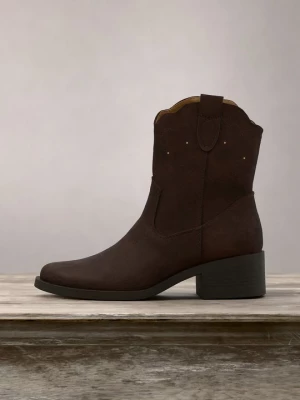 Obrázek produktu Kovbojské / motorkářské kotníkové boty Anna Field By Zalando tmavě hnědá