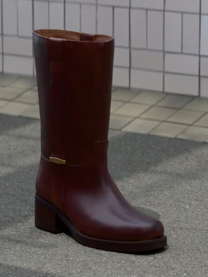Obrázek produktu Kovbojské/motorkářské kozačky Bronx hnědá