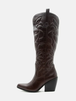 Obrázek produktu Kovbojské / motorkářské kozačky Even&Odd Wide Fit By Zalando hnědá