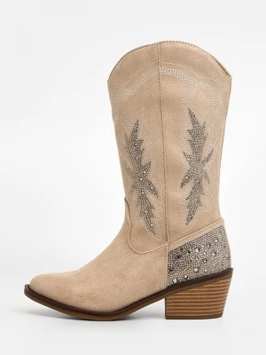 Obrázek produktu Kovbojské / motorkářské kozačky Steve Madden béžová
