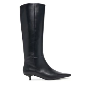 Obrázek produktu Kozačky Calvin Klein Kitten Heel High Boot Lth HW0HW03167 Černá