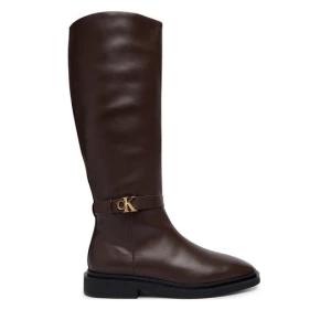 Obrázek produktu Kozačky Calvin Klein Square High Boot Lth Mg Hdw HW0HW03187 Hnědá
