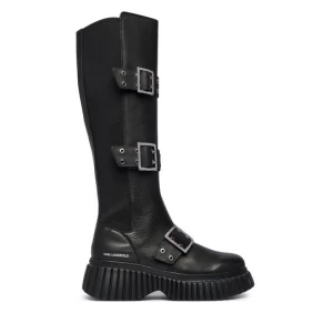 Obrázek produktu Kozačky KARL LAGERFELD Kreeper Wedge KL44490 Černá