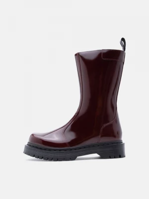 Obrázek produktu Kozačky na platformě Dr. Martens tmavě červená