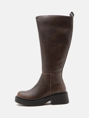 Obrázek produktu Kozačky na platformě Even&Odd Wide Fit By Zalando hnědá