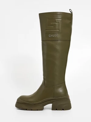 Obrázek produktu Kozačky na platformě Gaudi olivová