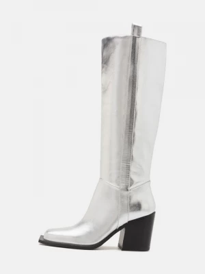 Obrázek produktu Kozačky na vysokém podpatku Even&Odd By Zalando stříbrná