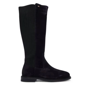 Obrázek produktu Kozačky Tommy Hilfiger Enamel Flag Suede High Chelsea FW0FW09574 Tmavomodrá