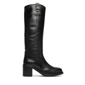 Obrázek produktu Kozačky Tommy Hilfiger Riding Lthr Long Boot Block Heel FW0FW08777 Černá