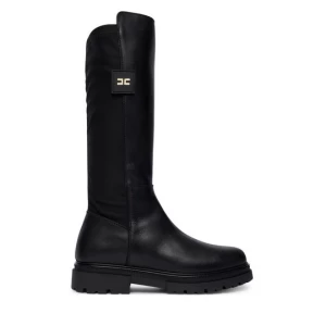 Obrázek produktu Kozačky ve vojenském stylu Elisabetta Franchi F4A6-E0709-1333 Černá