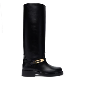 Obrázek produktu Kozačky ve vojenském stylu Elisabetta Franchi SA-57B-56E2-V1050 Černá