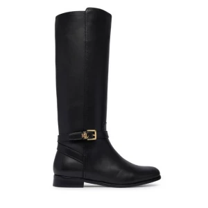 Obrázek produktu Kozačky ve vojenském stylu LAUREN RALPH LAUREN Brooke II Calfskin Tall Boot 802974383004 Černá