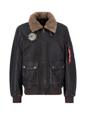 Obrázek produktu Kožená bunda Alpha Industries hnědá
