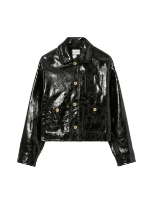 Obrázek produktu Kožená bunda CLAUDIE PIERLOT černá