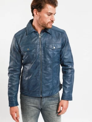 Obrázek produktu Kožená bunda Lee Cooper modrá