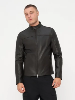 Obrázek produktu Kožená bunda Michael Kors hnědá