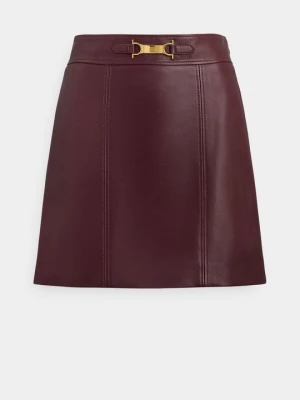 Obrázek produktu Kožená sukně Lauren Ralph Lauren bordó