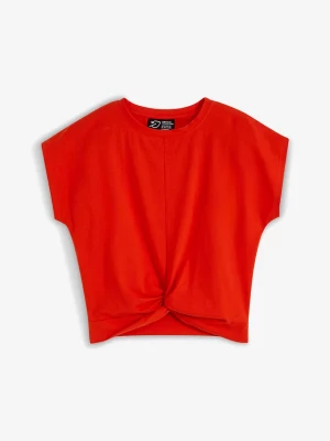 Obrázek produktu Krótki T-shirt z czystej bawełny organicznej BonPrix pomarańczowy