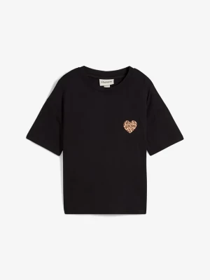 Obrázek produktu Krótki T-shirt z elastycznej mieszanki wiskozy BonPrix czarny