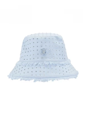 Obrázek produktu Kurt Geiger London bucket klobouk dámský bavlněný KENSINGTON modrá