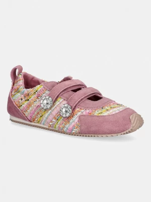 Obrázek produktu Kurt Geiger London Islington Mary Jane sneakers boty dámské semišové růžová
