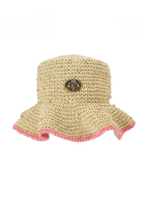 Obrázek produktu Kurt Geiger London klobouk dámský Chelsea Raffia Bucket Hat béžová