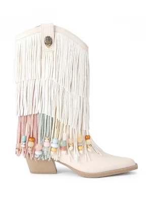 Obrázek produktu Kurt Geiger London kovbojské boty dámské semišové Fringe Cowboy Boty