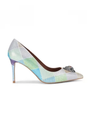 Obrázek produktu Kurt Geiger London Kožené lodičky Kurt Geiger London Belgravia Eagle Court stříbrná