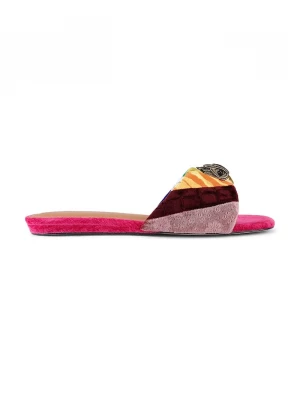 Obrázek produktu Kurt Geiger London Kožené pantofle Kensington Flat Sandal růžová
