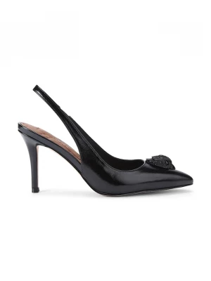Obrázek produktu Kurt Geiger London Lodičky kožené Belgravia High Sling Dr Black Patent
