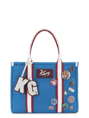 Obrázek produktu Kurt Geiger London nákupní taška dámská z kombinovaných materiálů modrá