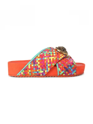 Obrázek produktu Kurt Geiger London pantofle dámské Chelsea Cross Strap oranžová