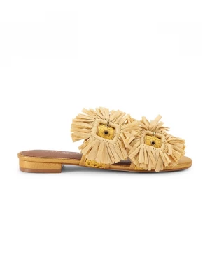 Obrázek produktu Kurt Geiger London pantofle dámské Raffia Buckle Flat Sdl béžová