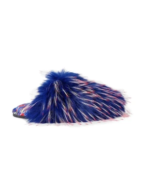 Obrázek produktu Kurt Geiger London pantofle dámské z měkkého materiálu Kensington Slippers námořnická modř